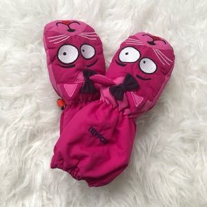 KIDS KOMBI SNOW PINK MITTENS 4-5 YRS